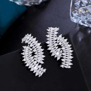 Luxury CZ Elegant Geometric Earrings