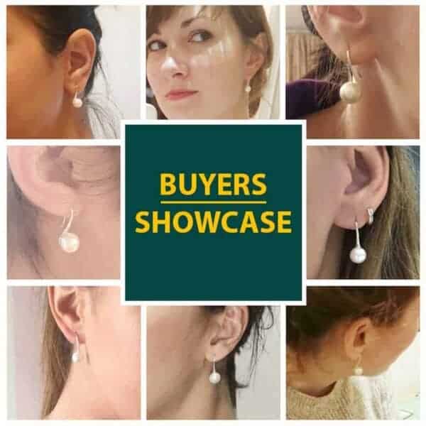 Sterling Silver Pearl Drop Earrings Buyers Showcase